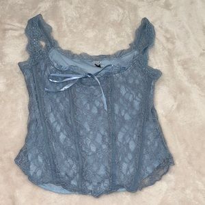 UNIF Baby Blue Melody Top